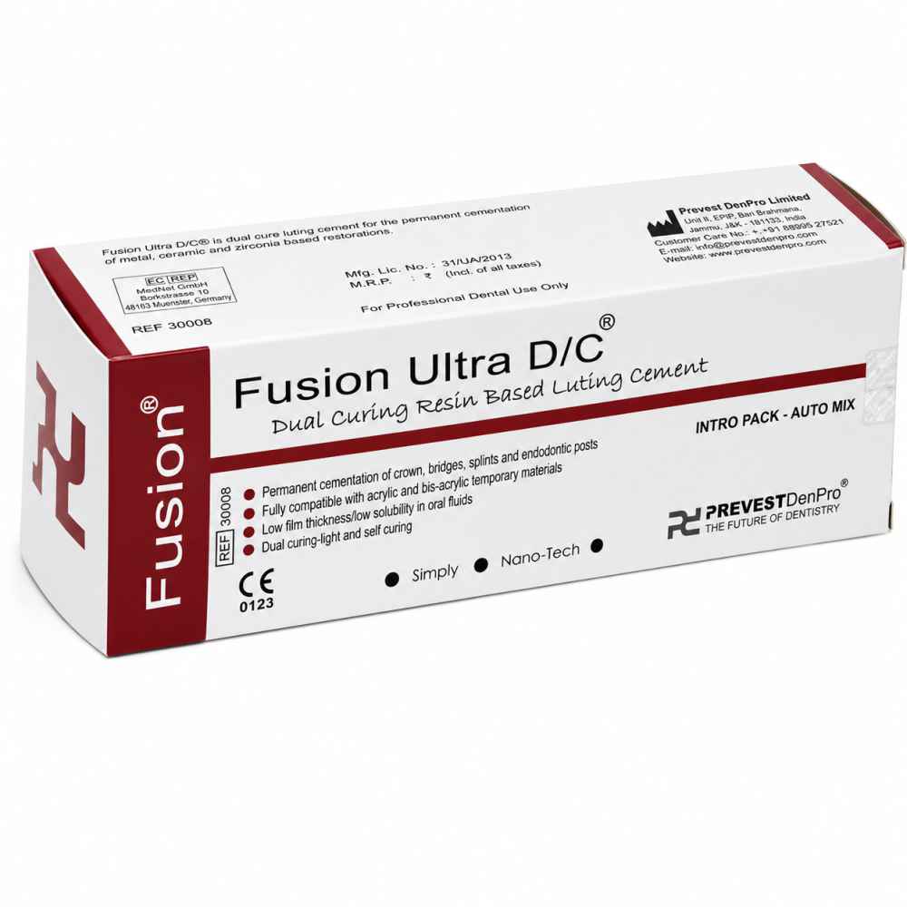 Prevest denpro Fusion Ultra D/C- Dual Curing Resin Based Luting Cement Intro Pack