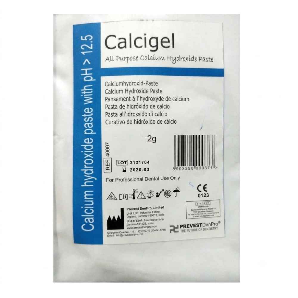 Prevest Denpro Calcigel All Purpose Calcium Hydroixde Paste 2g Intro Pack
