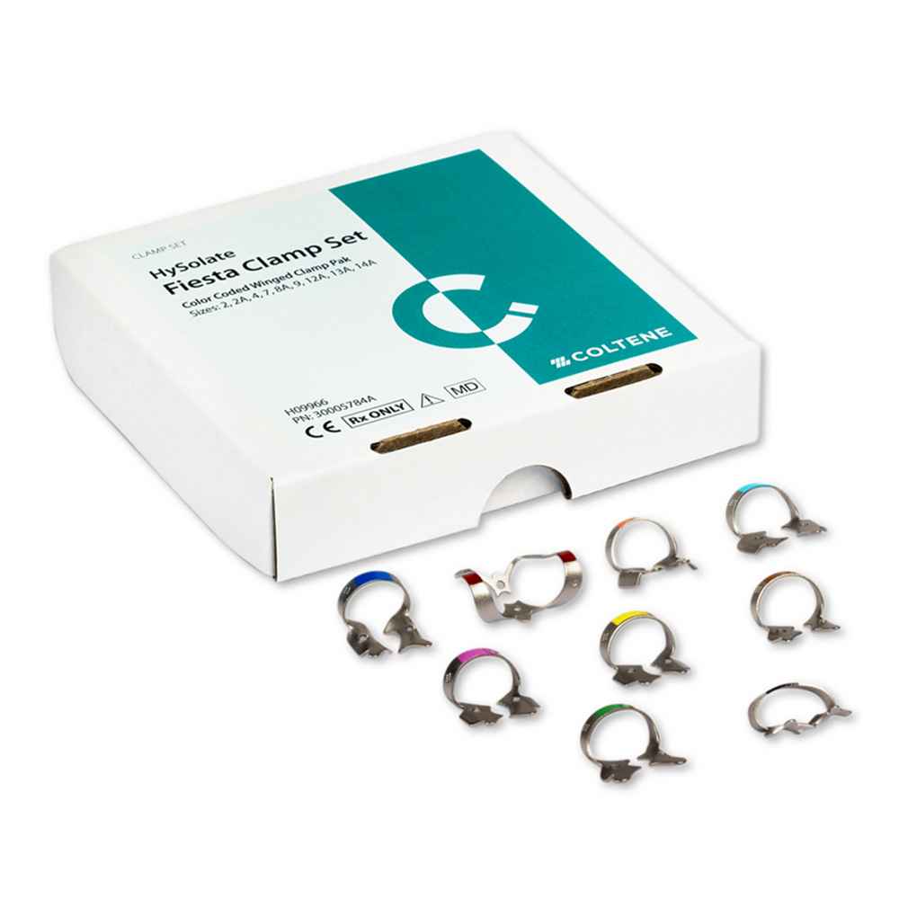 Coltene Fiesta Color Coded Dental Dam Clamps