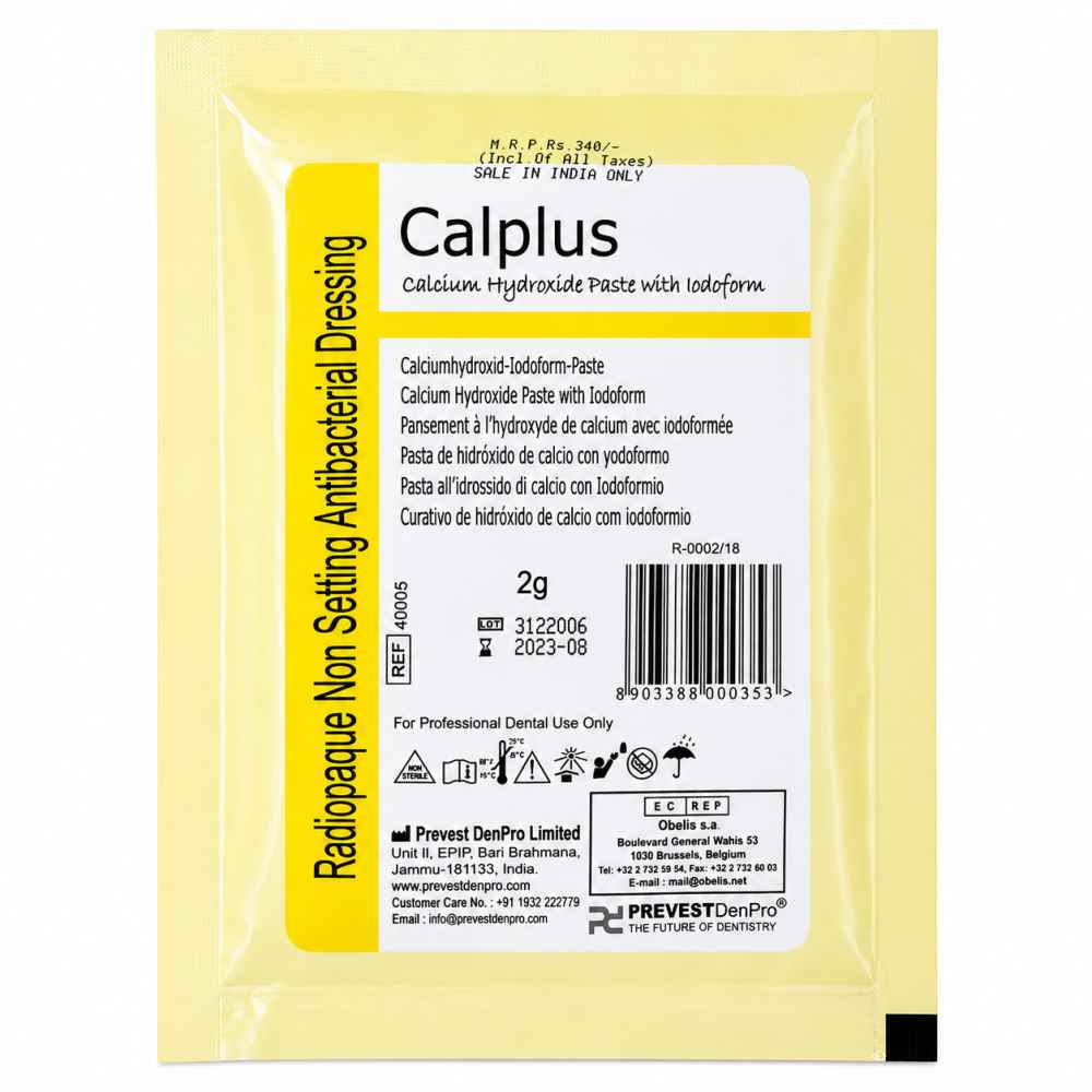 Prevest Denpro Calplus Calcium hydroxide paste With Iodoform 2g- Intro pack