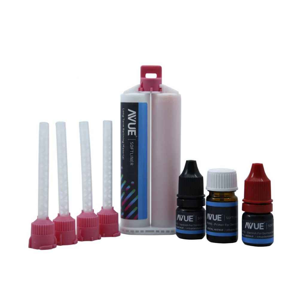 Avue Soft Liner Silicone Based long term relining Material