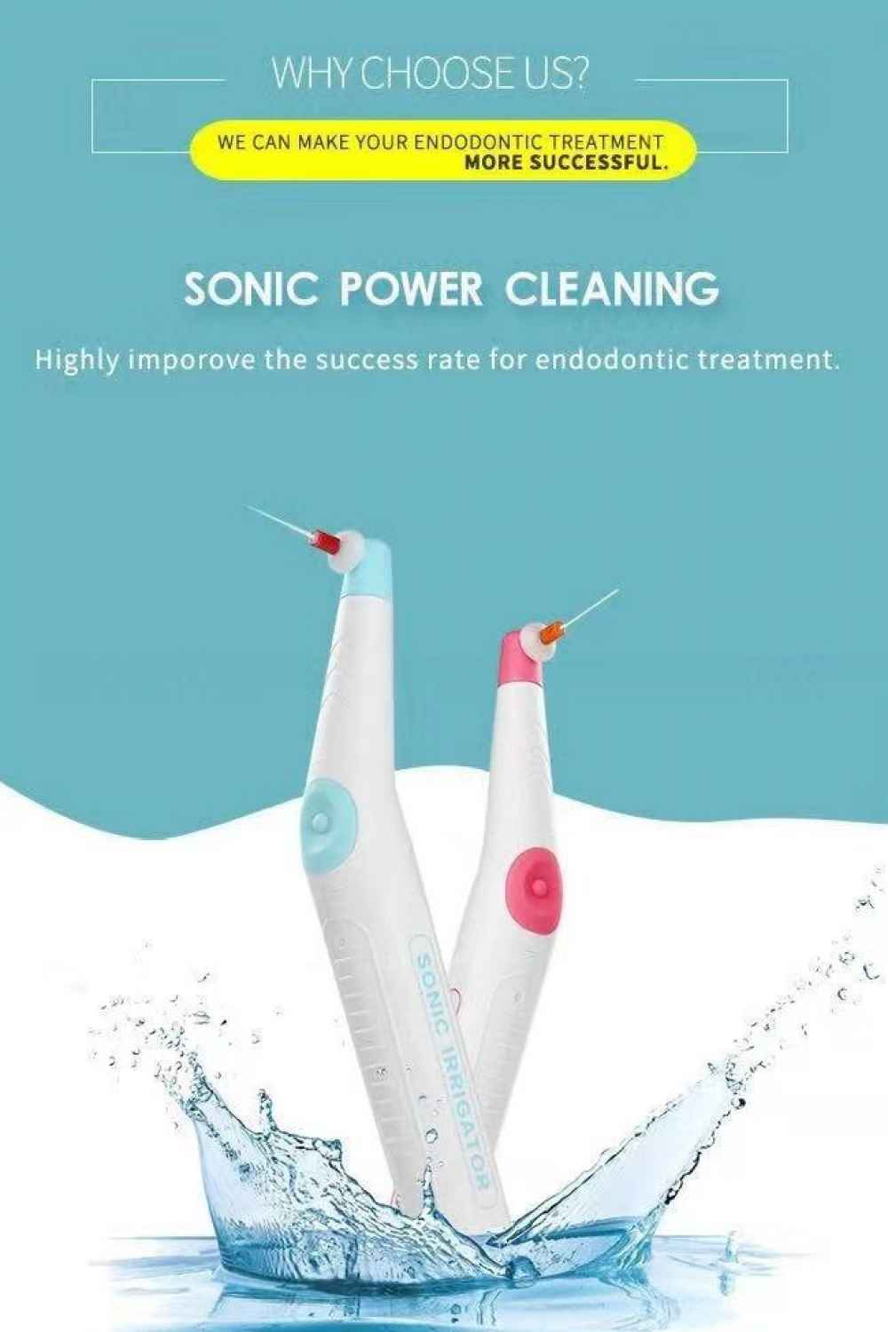 Glin Dental Sonic Endo Irrigator ( 120 Tips )