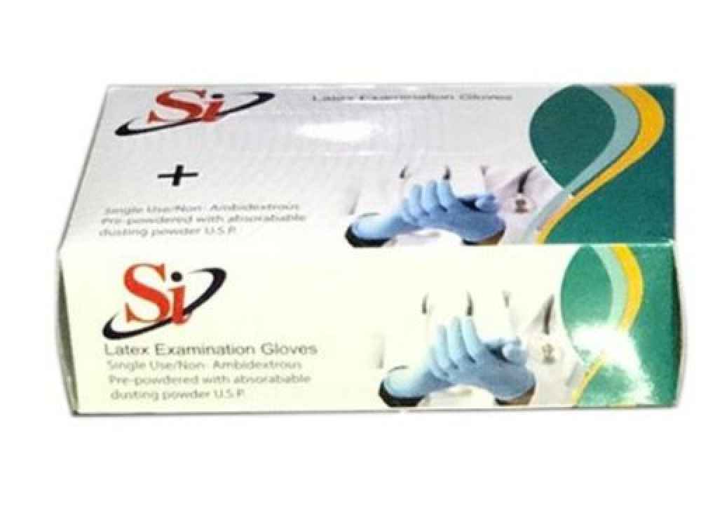 SI Latex Examination Gloves Pack of 100pcs