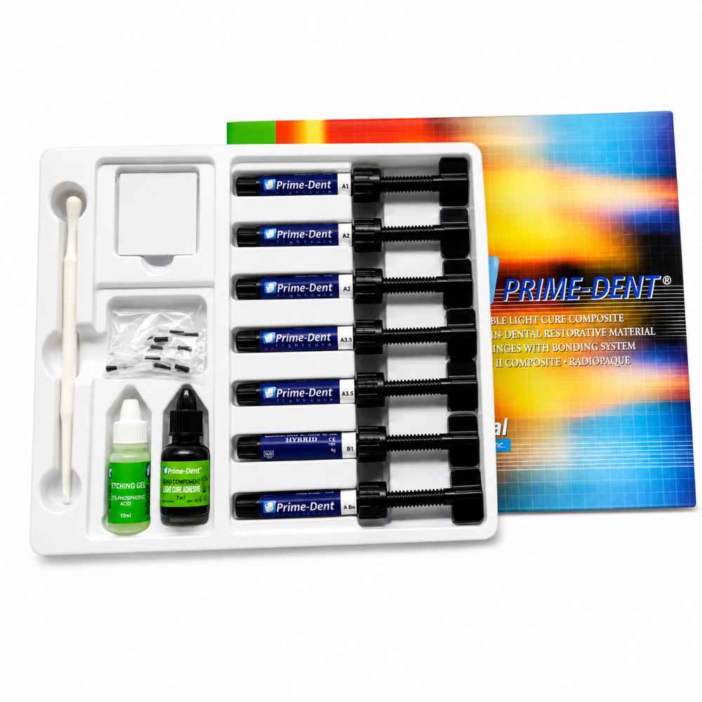 PRIMEDENT HYBRID COMPOSITE KIT WITH 7 SYRINGES