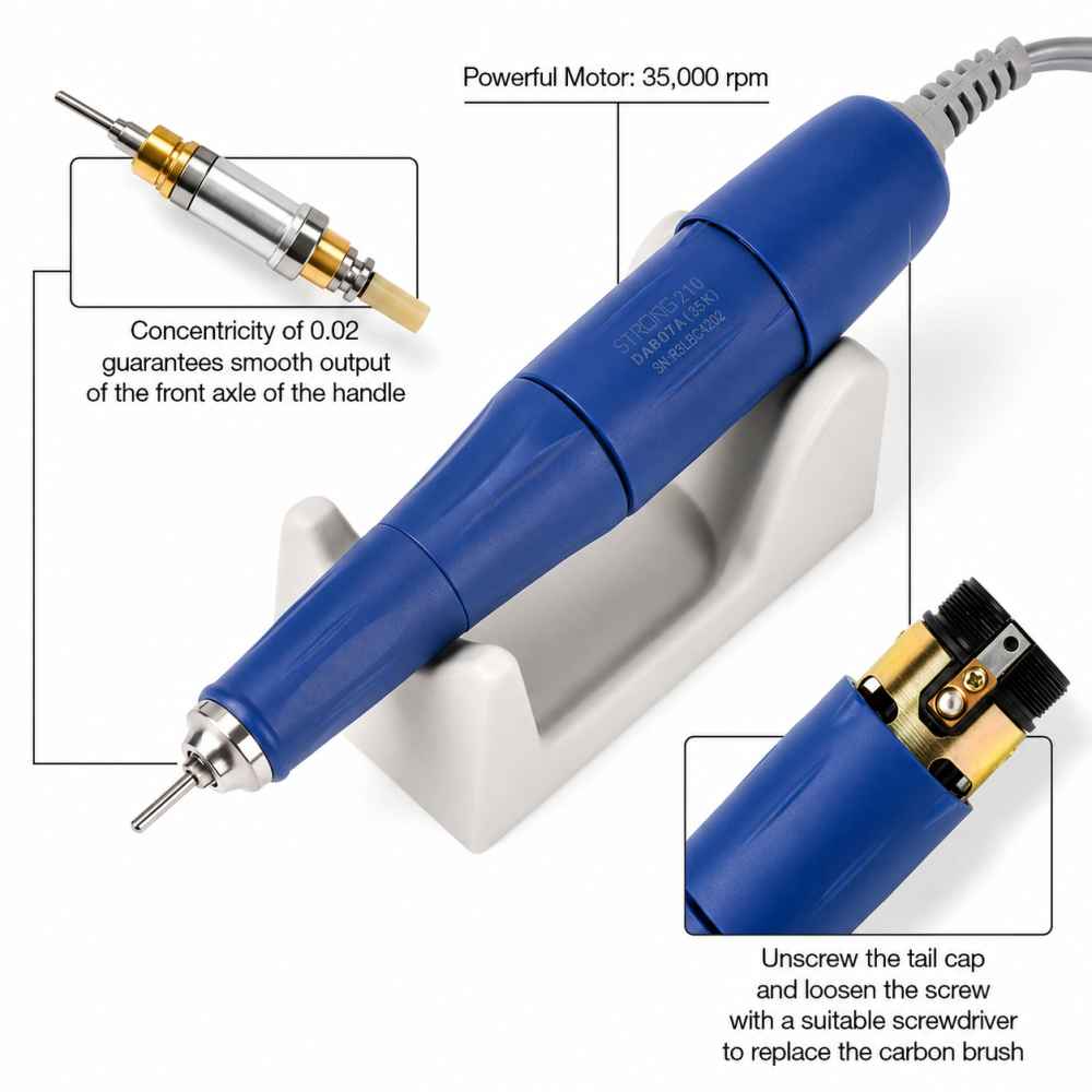 Saeshin Strong 210 / 105L Nail Drill Dental Lab Micromotor Original