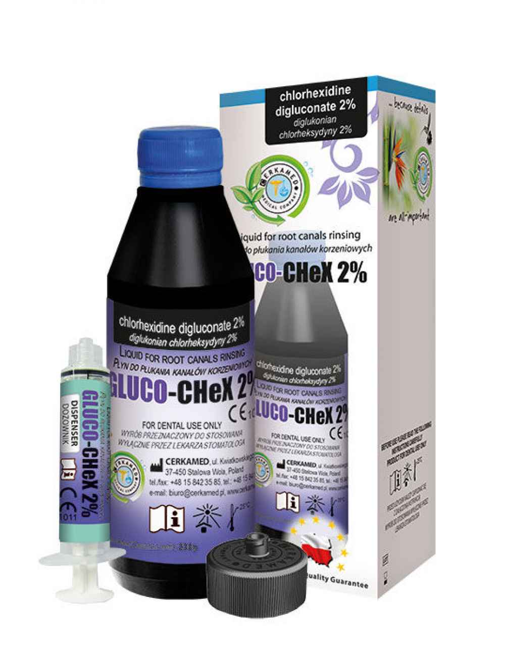 Cerkamed Gluco Chex-2 200-ML Liquid for root canal rinsing