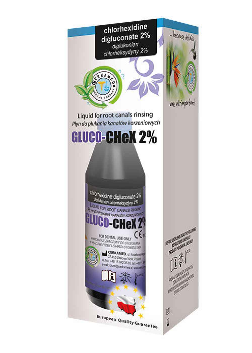Cerkamed Gluco Chex-2 200-ML Liquid for root canal rinsing