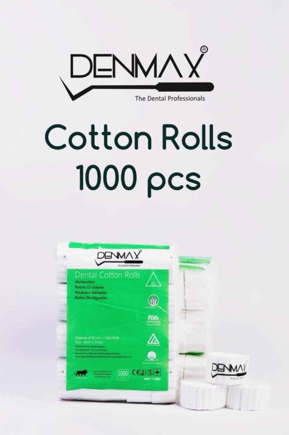 DENMAX DENTAL COTTON ROLLS