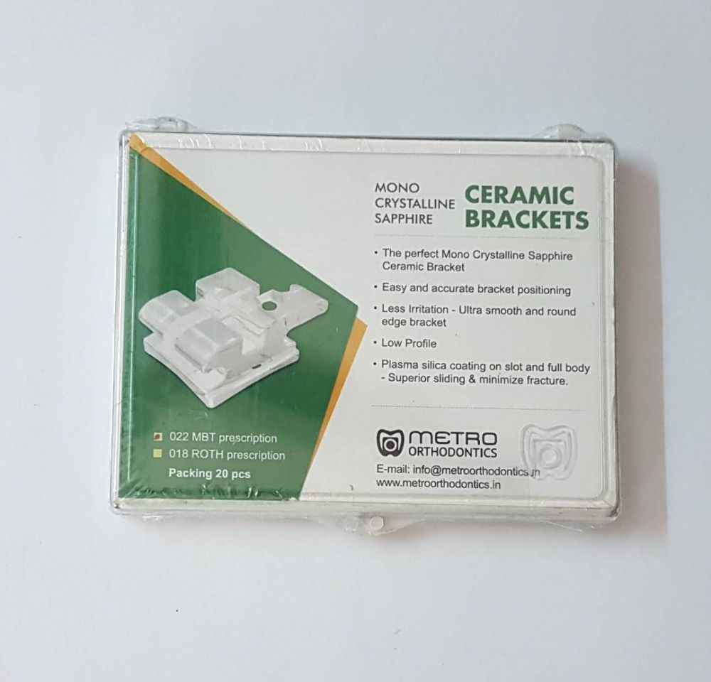 METRO MONO CRYSTALLINE SAPPHIRE CERAMIC BRACKETS