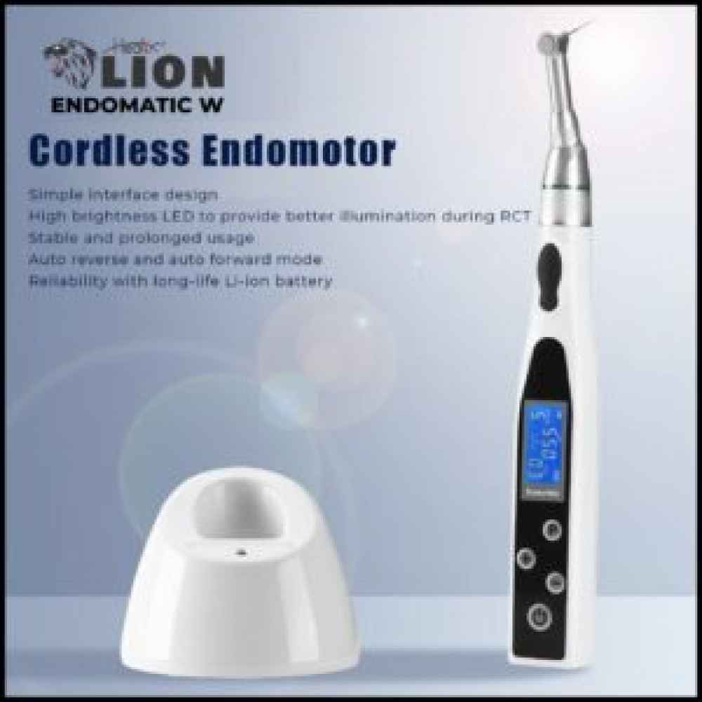 Healix Lion Endomatic W Cordless Endomotor With 5 Sets Of Rotary Files Free