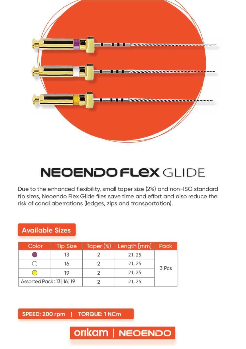 Neoendo Flex Glide Rotary Files