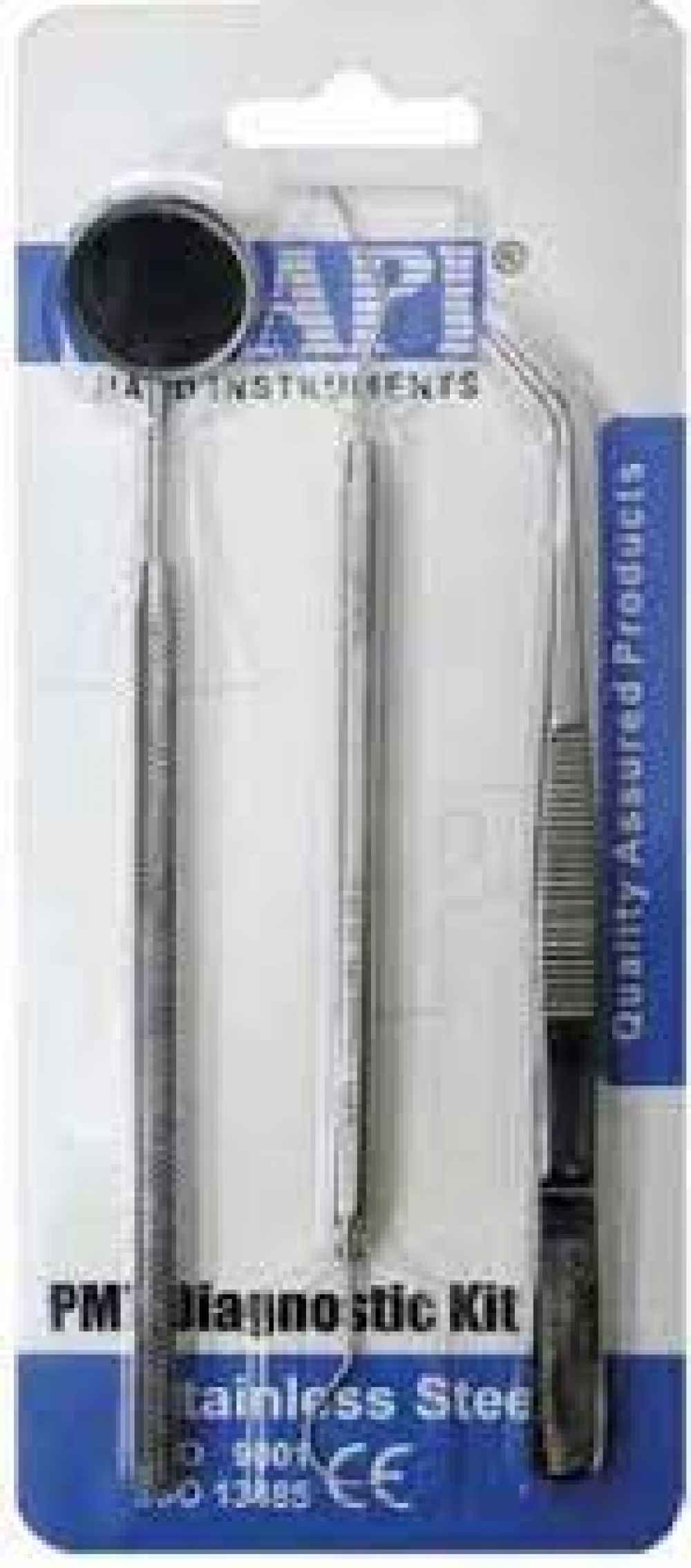 API Diagnostic Instrument Kit (EMT- Explorer, Mirror, Twizer), Set of 3pcs (Stainless Steel)