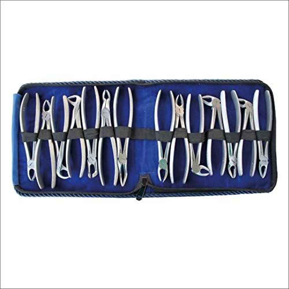 API Tooth Extraction Forceps Kit, Set of 14 pcs (Stainless Steel)