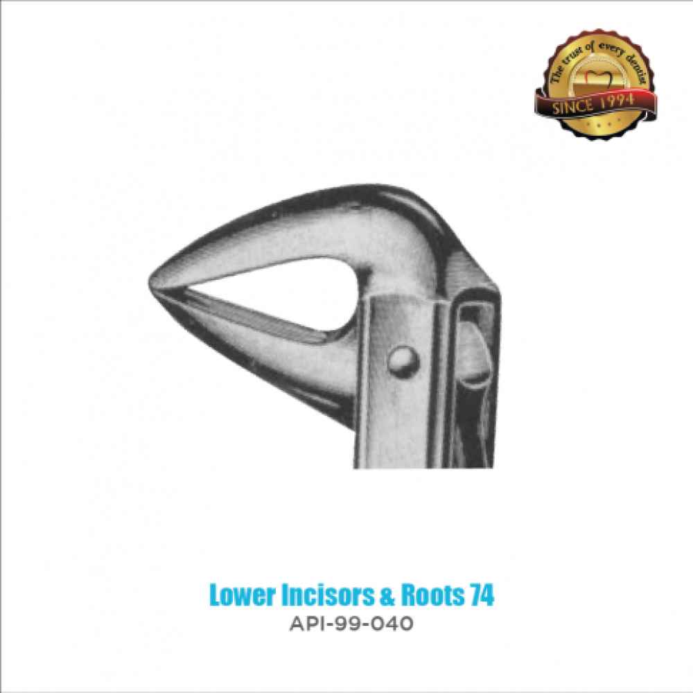 Extraction Forceps Lower Incisors & Roots #74