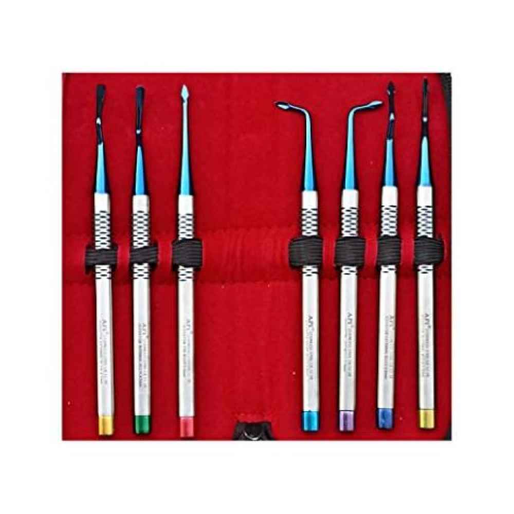 API Periotomes Blue Titanium Coated Premium, Set of 7