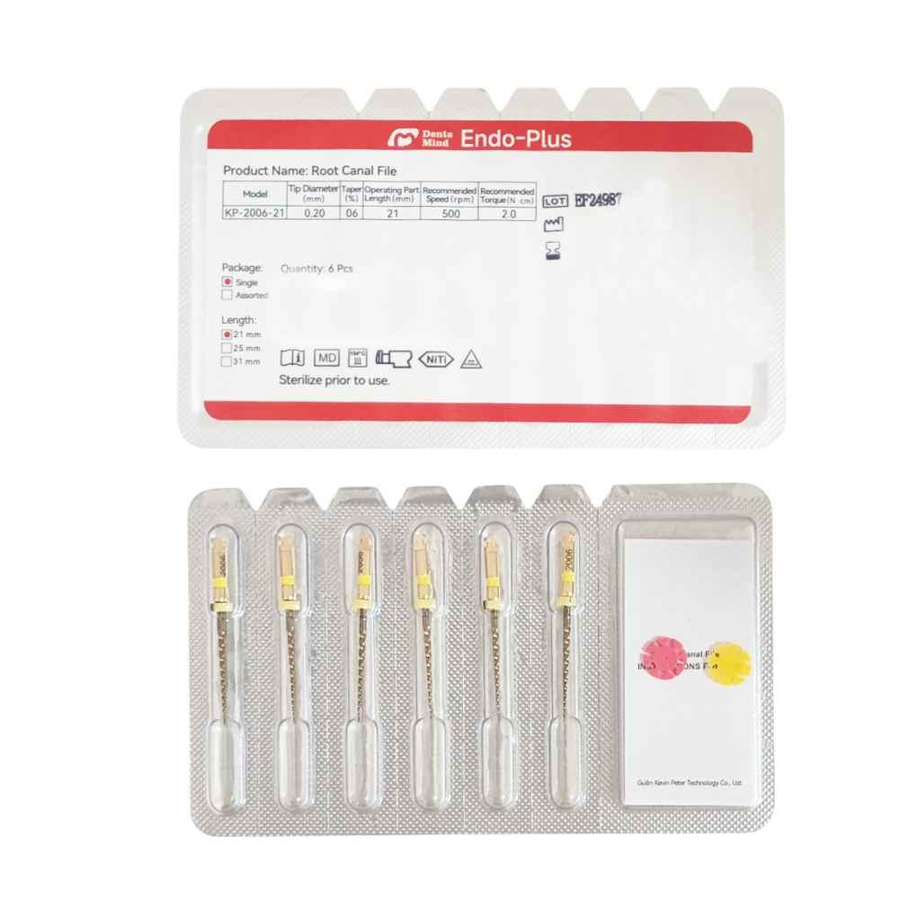 Woodpecker Endo Plus Heat Treated Gold Rotary File