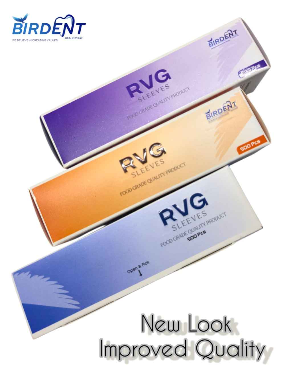 Birdent RVG Sensor Sleeves Compatible with size 1 and 1.5