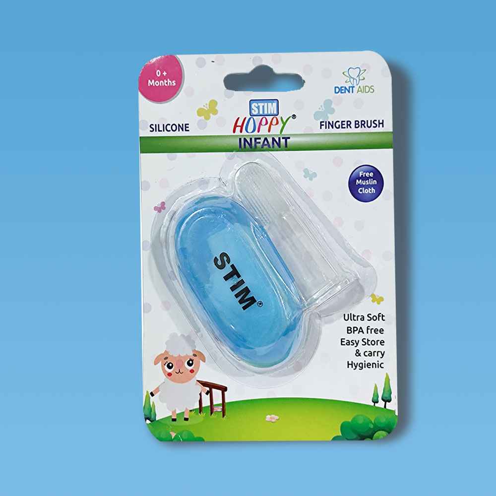 Stim Hoppy Infant Finger Toothbrush 