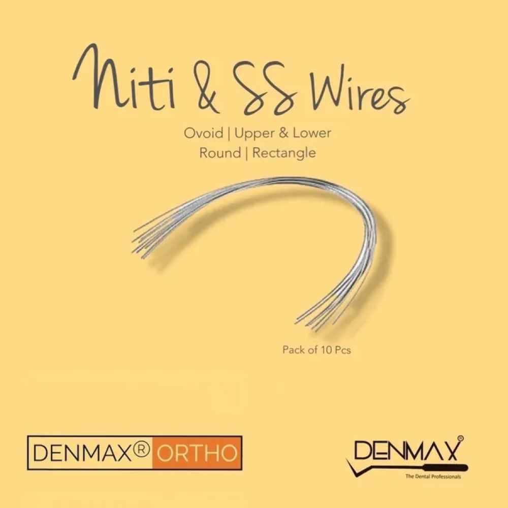 Denmax Niti Wires Ovoid Round -10 Pcs
