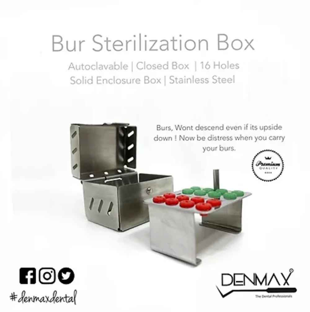 DENMAX BUR HOLDERS - METAL PER BOX