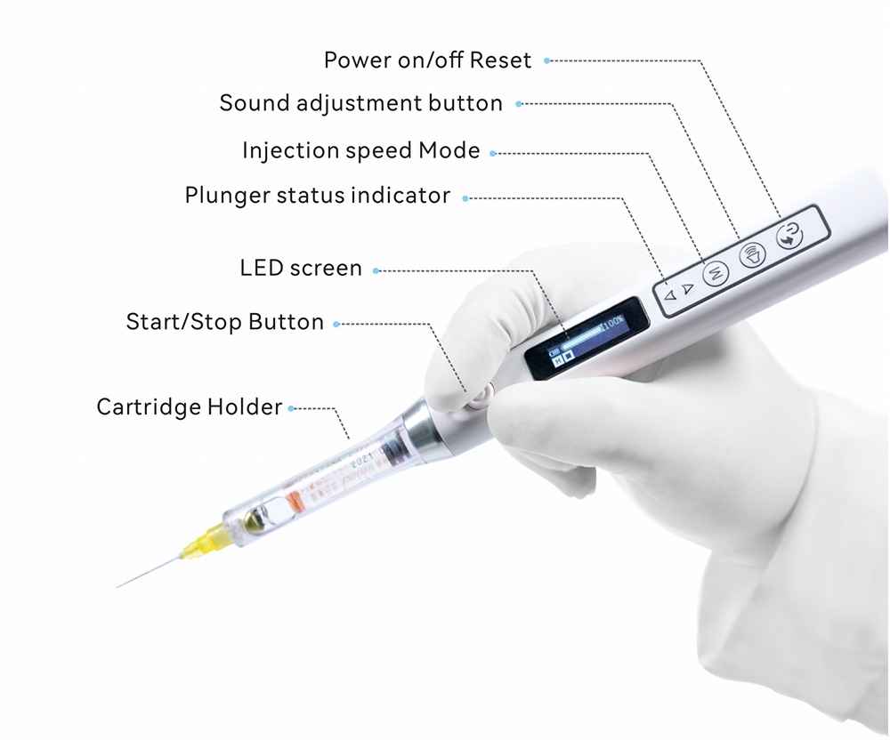 Woodpecker Star Pen Dental Anaesthesia System with Aspiration (Without Cartridge)