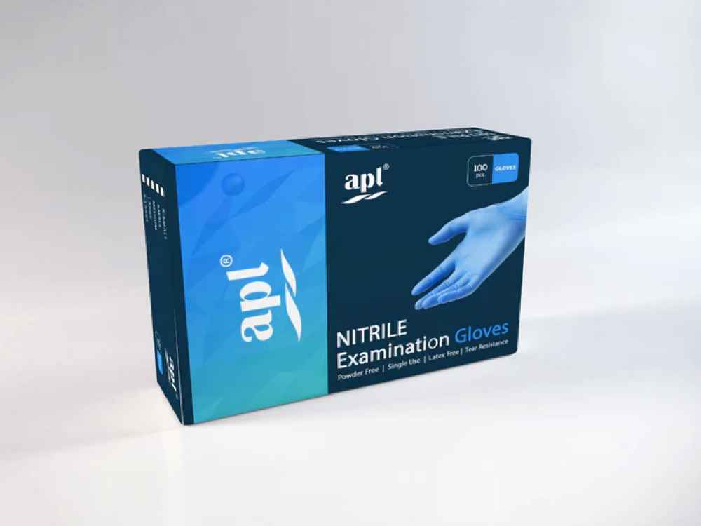 APL Nitrile Examination Gloves (Pack of 100 Gloves)