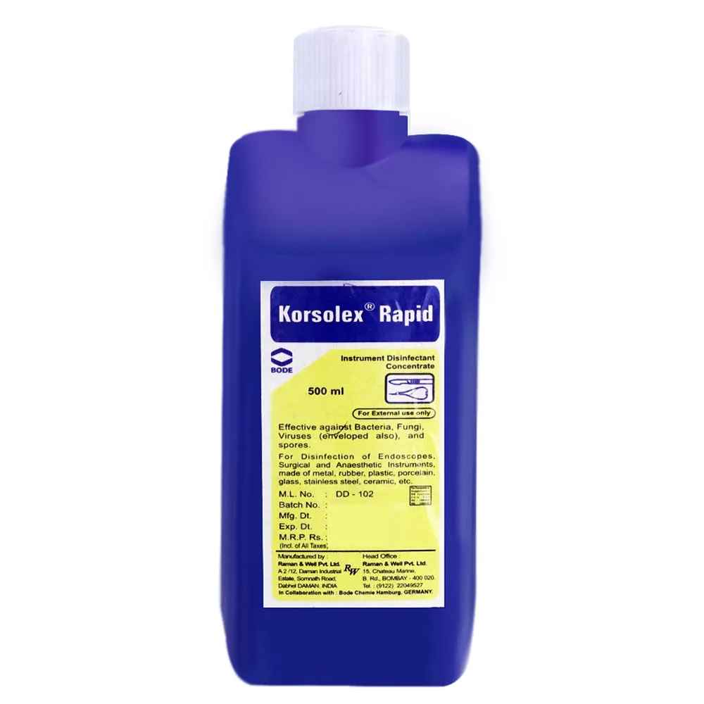 Raman & Weil Korsolex Rapid Instrument Sterilizer 500ml (cidex)