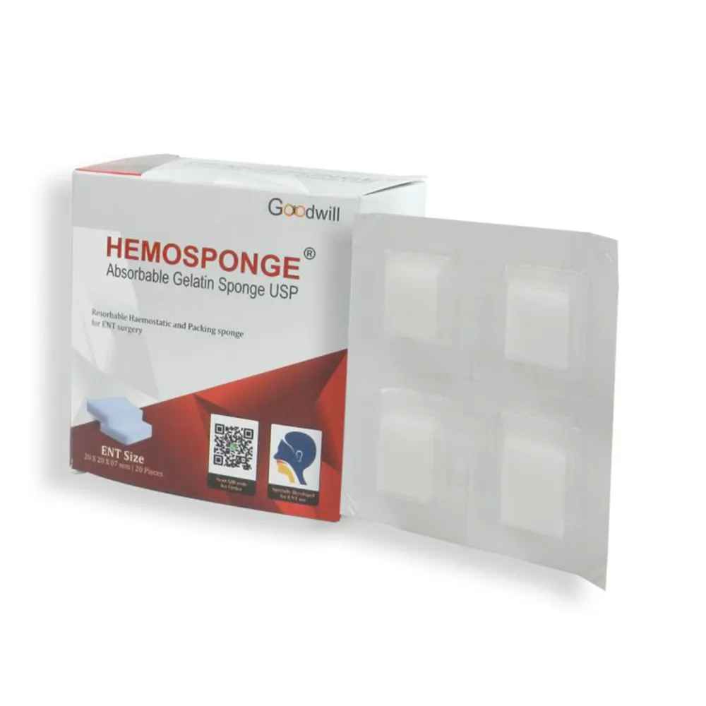 Goodwill Hemosponge 20x20x7mm Absorbable Gelatin Sponge