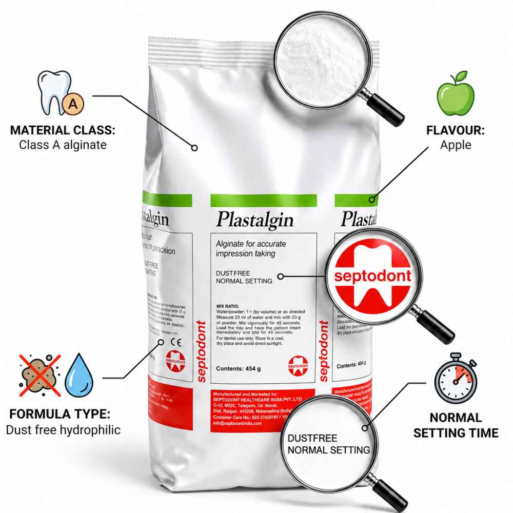 Septodont Plastalgin Alginate Powder Impression Material