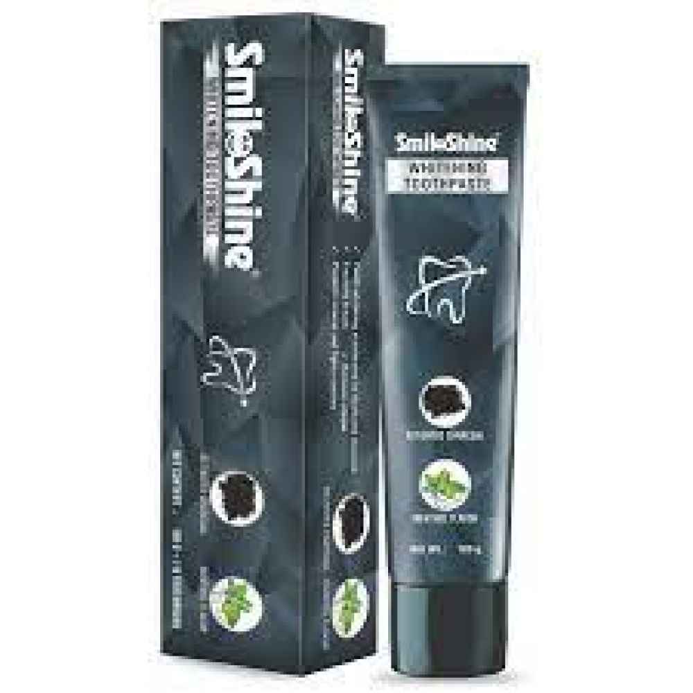 Smiloshine Teeth Whitening Toothpaste With Activated Charcoal 