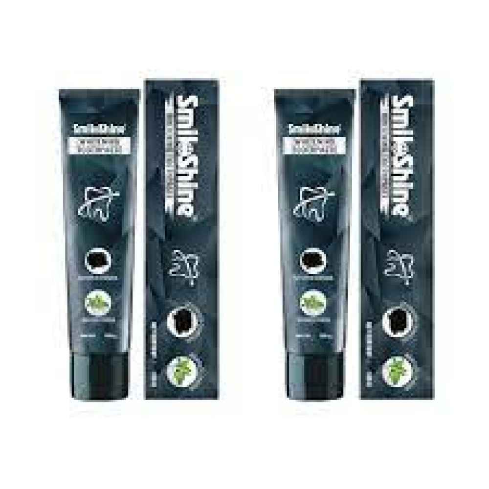 Smiloshine Teeth Whitening Toothpaste With Activated Charcoal Combo Packs
