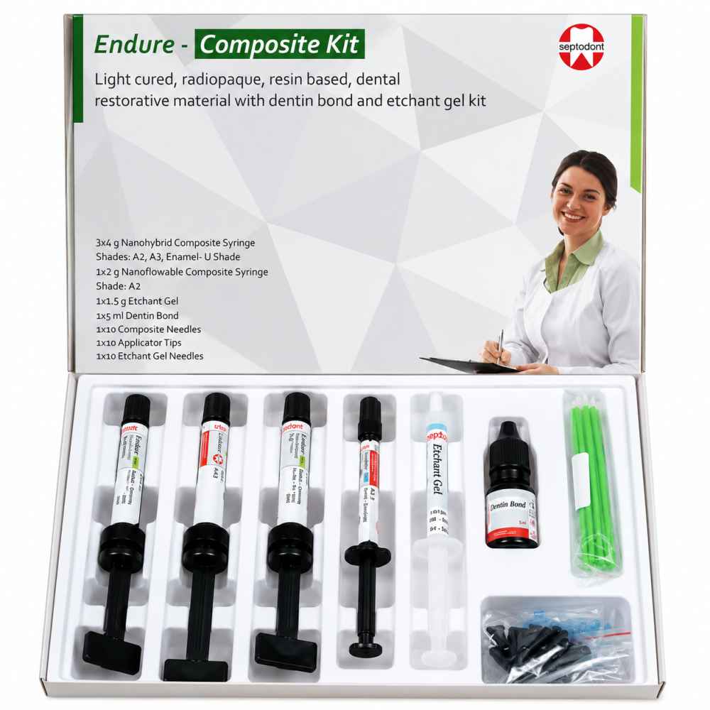 Septodont Endure Nano Hybrid Composite 3X4gm Syringe Kit