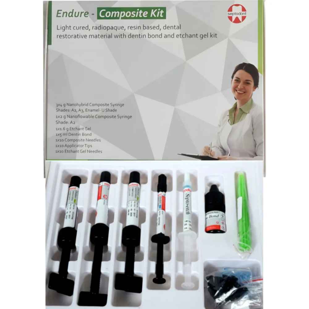 Septodont Endure Nano Hybrid Composite 3X4gm Syringe Kit