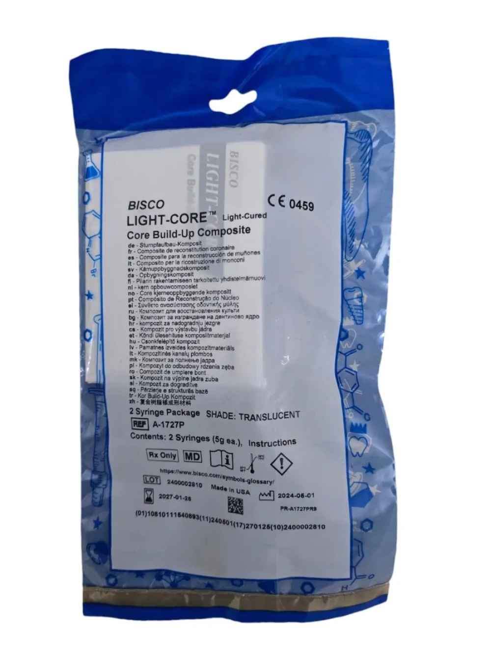 Bisco Light-Core LC Build-Up Composite- Blue