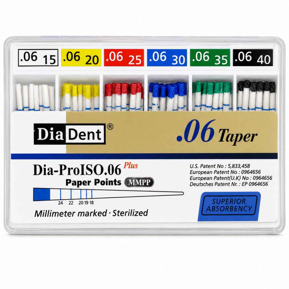 Diadent Paper Point Special Tapered 6%