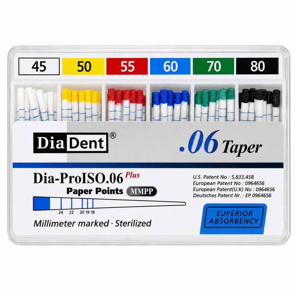 Diadent Paper Point Special Tapered 6%