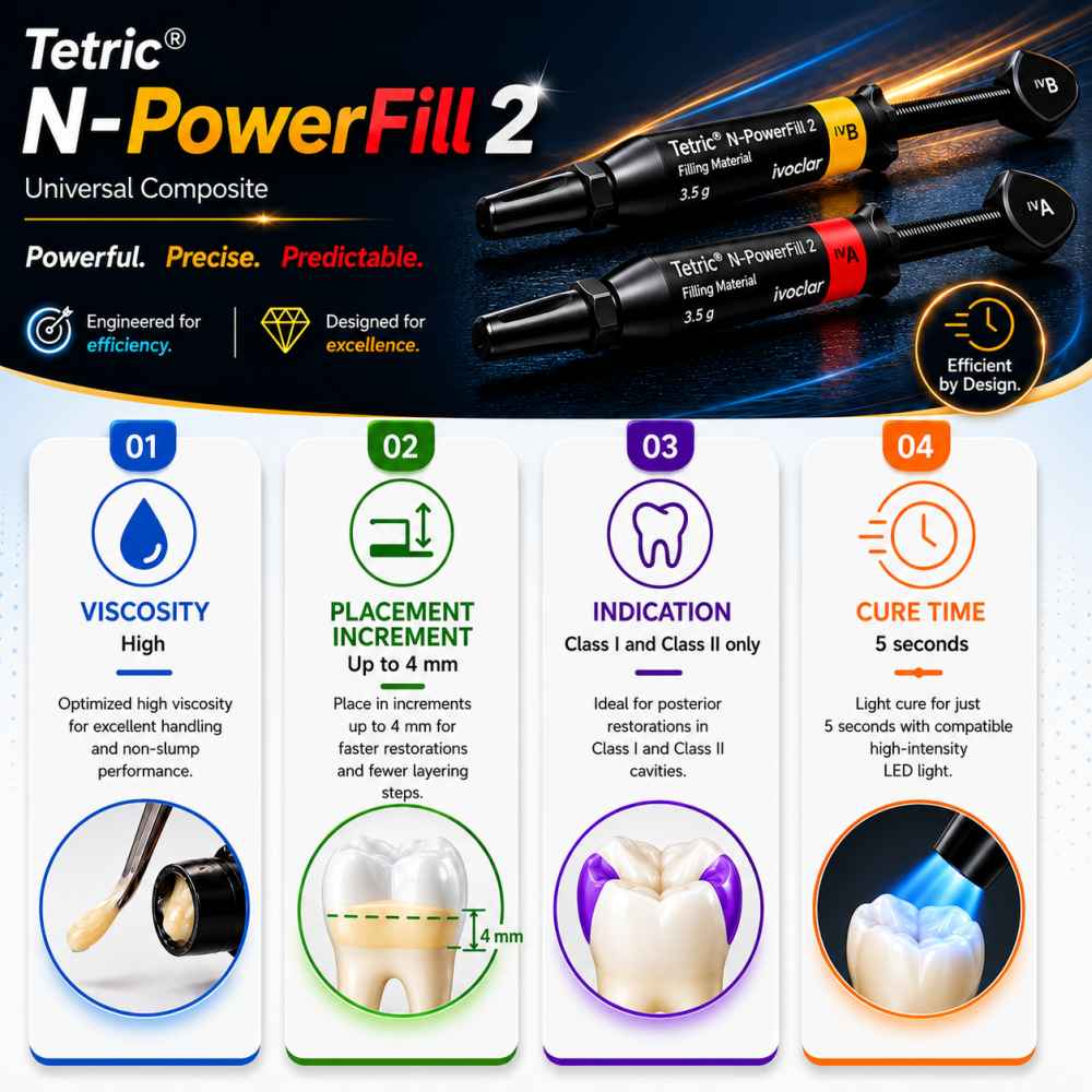 Ivoclar Tetric PowerFill 2 Composite Syringe