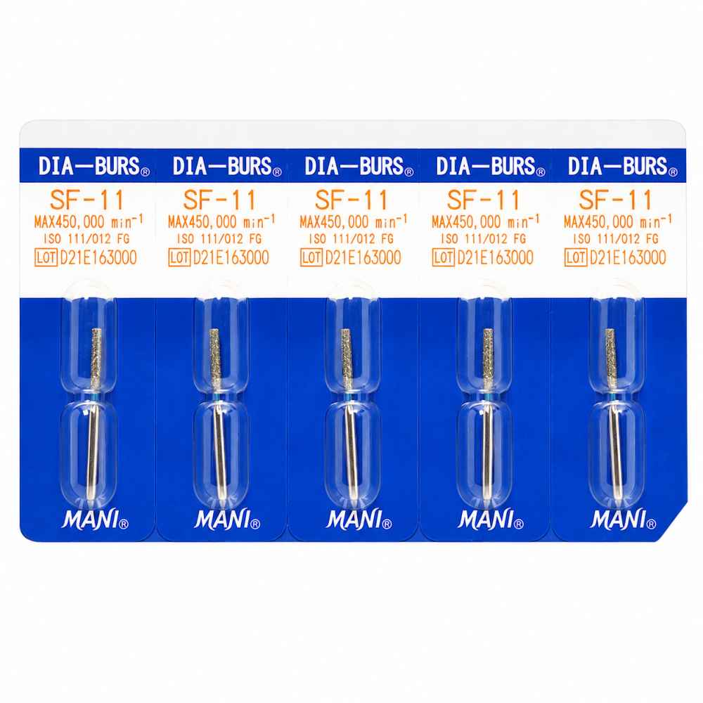 Mani Diamond Airotor Burs - Straight Flat End / Sf Series