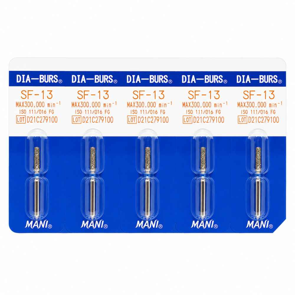 Mani Diamond Airotor Burs - Straight Flat End / Sf Series