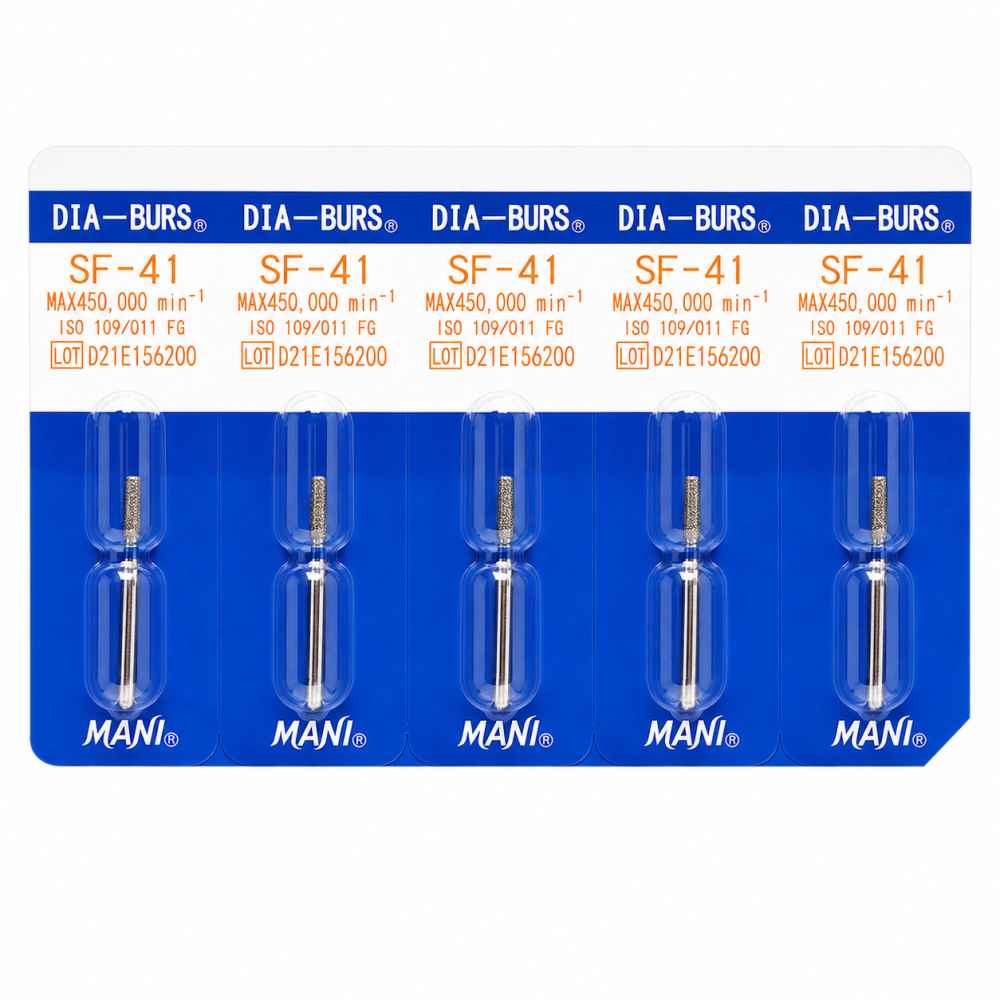 Mani Diamond Airotor Burs - Straight Flat End / Sf Series