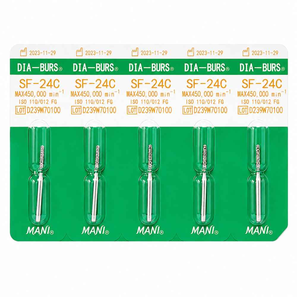 Mani Diamond Airotor Burs - Straight Flat End / Sf Series