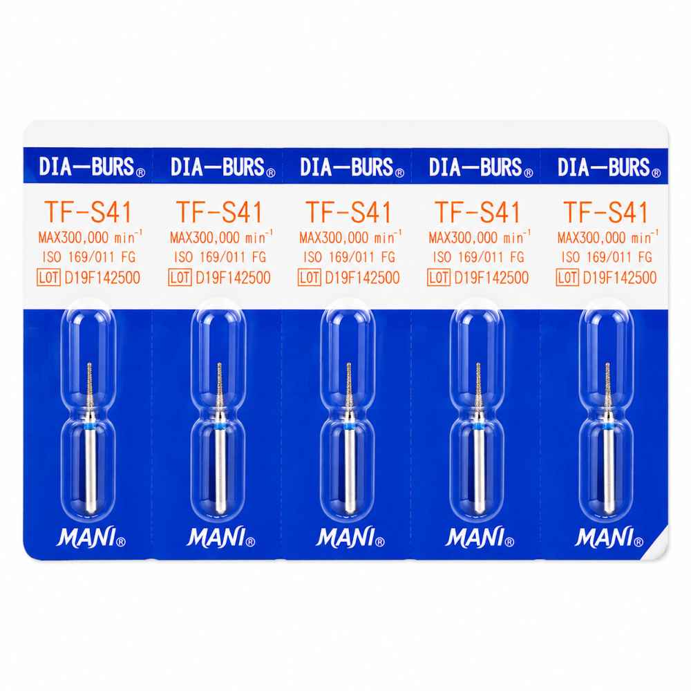 Mani Diamond Airotor Burs - Taper Flat End / Tf Series (Pack of 5)