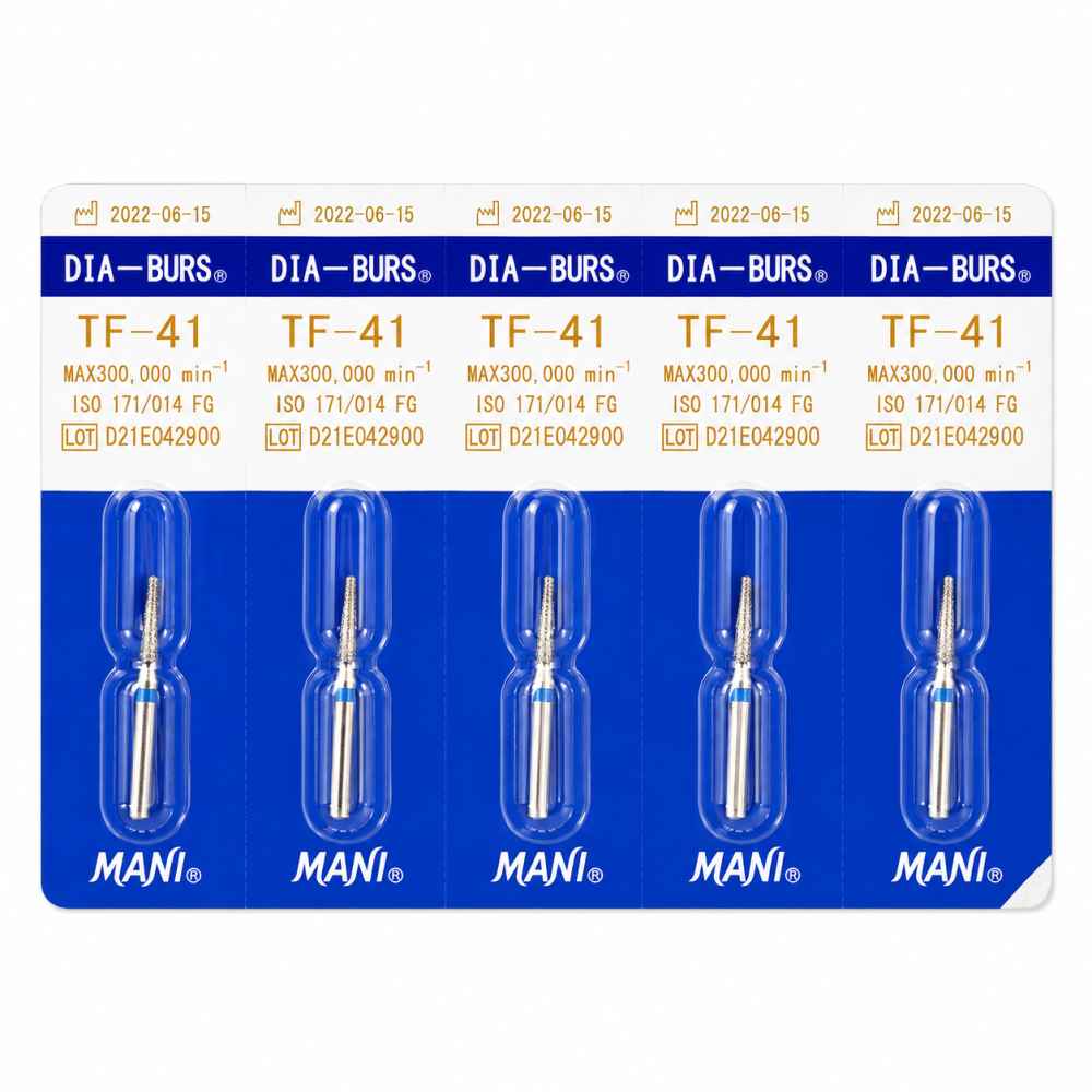 Mani Diamond Airotor Burs - Taper Flat End / Tf Series (Pack of 5)