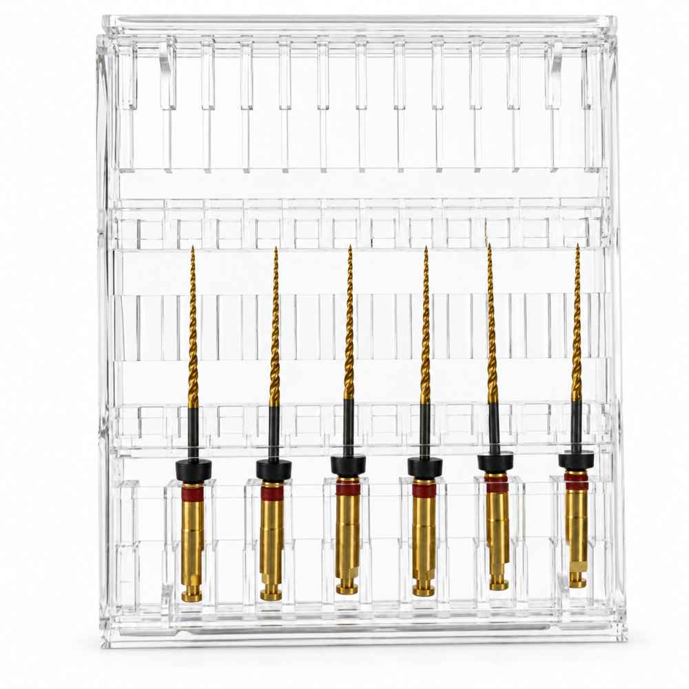 Micro Mega Hero Gold Rotary Files -21mm 6% #25 (Pack of 6)