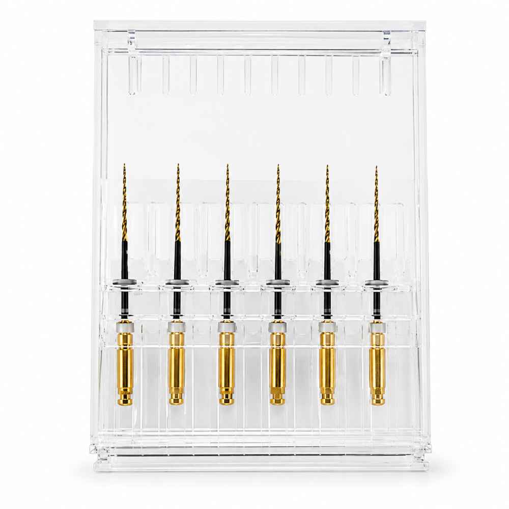 Micro Mega Hero Gold Rotary Files -21mm 6% #25 (Pack of 6)