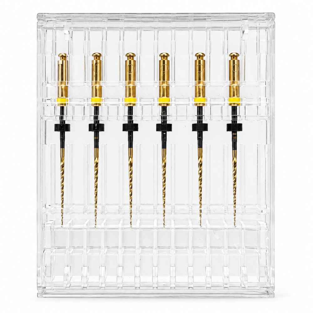 Micro Mega Hero Gold Rotary Files -25mm (Pack of 6)