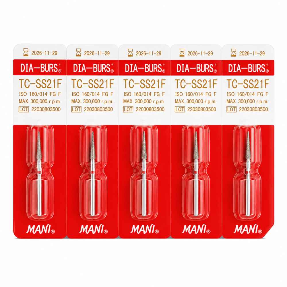 Mani Diamond Airotor and Contra Angle Burs - Taper Conical End / Tc Series