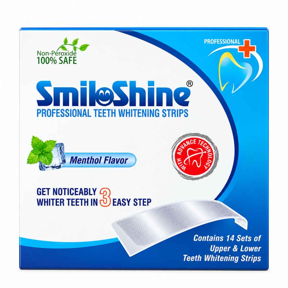 SmiloShine Professional Teeth Whitening Strips - Box of 14 Sets