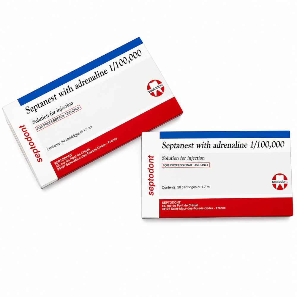 Septodont Septanest 4% Articaine With 1:100,000 Epinephrine