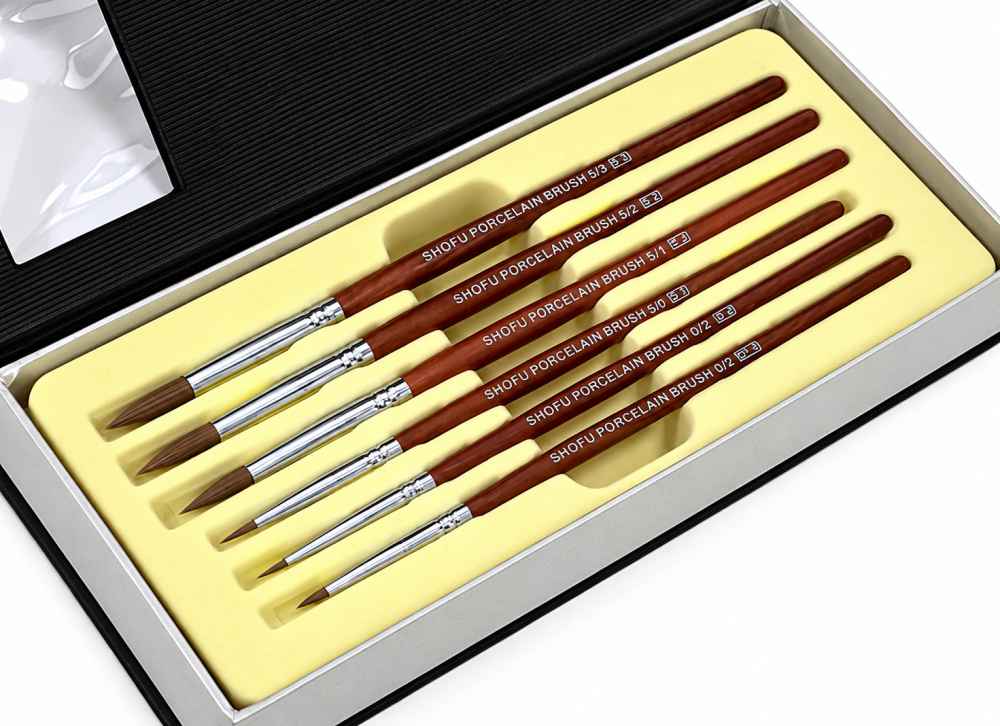 Shofu Porcelain Brushes Set of 6